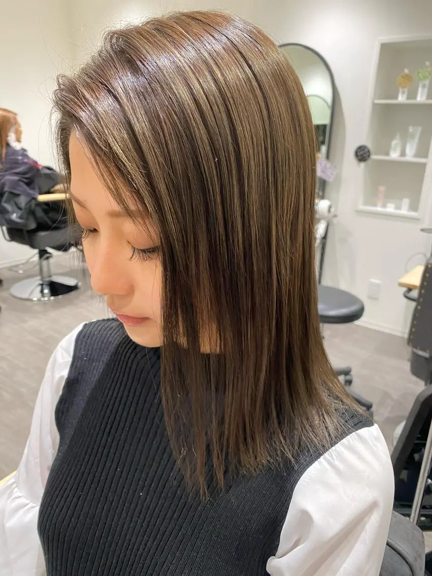 ミディアム ヘアカラー トップスタイリスト/ アユミのヘアスタイル