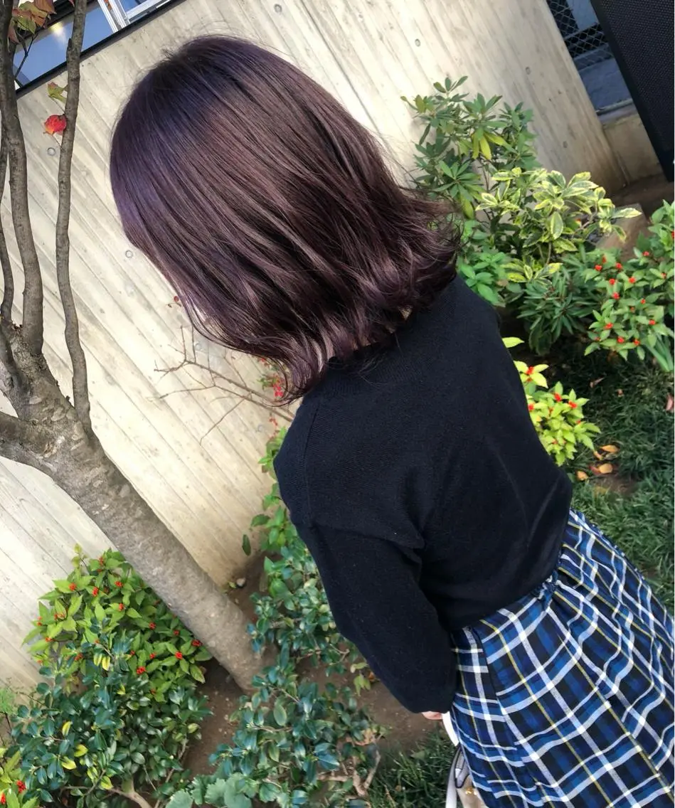ショート カラー ブリーチ ピンクカラー バイオレットカラー バイオレットピンク ヘアカラー Loob.TOKYO MIYA🌈のヘアスタイル