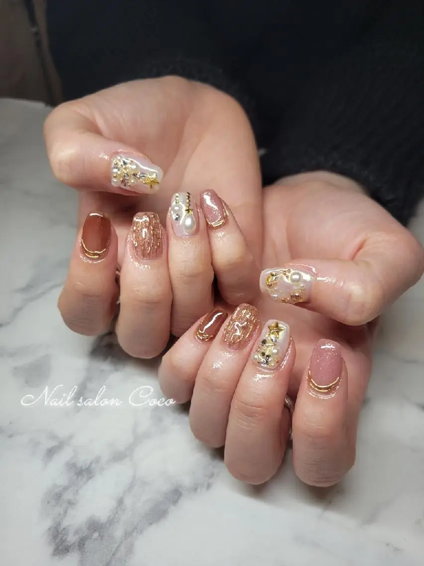 ネイル 冬ネイル クリスマス Nail salon Coco【溝の口駅】のネイルデザイン