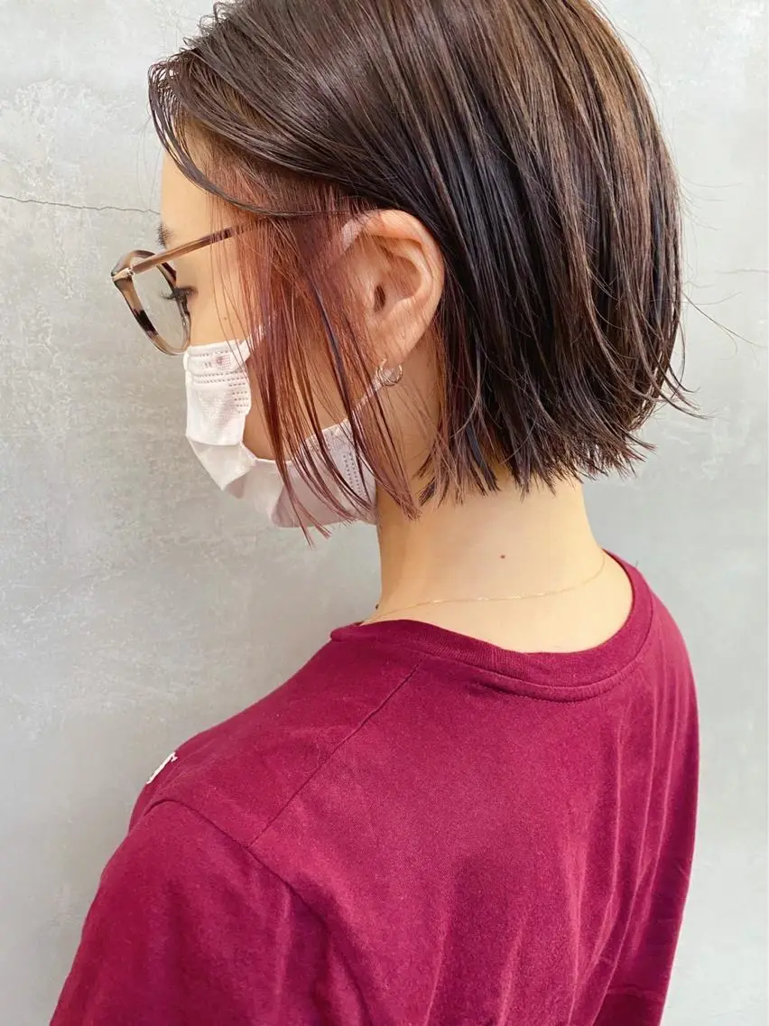 ショート ボブ 🧸艶々韓国ヘア 🧁mizunaのヘアスタイル