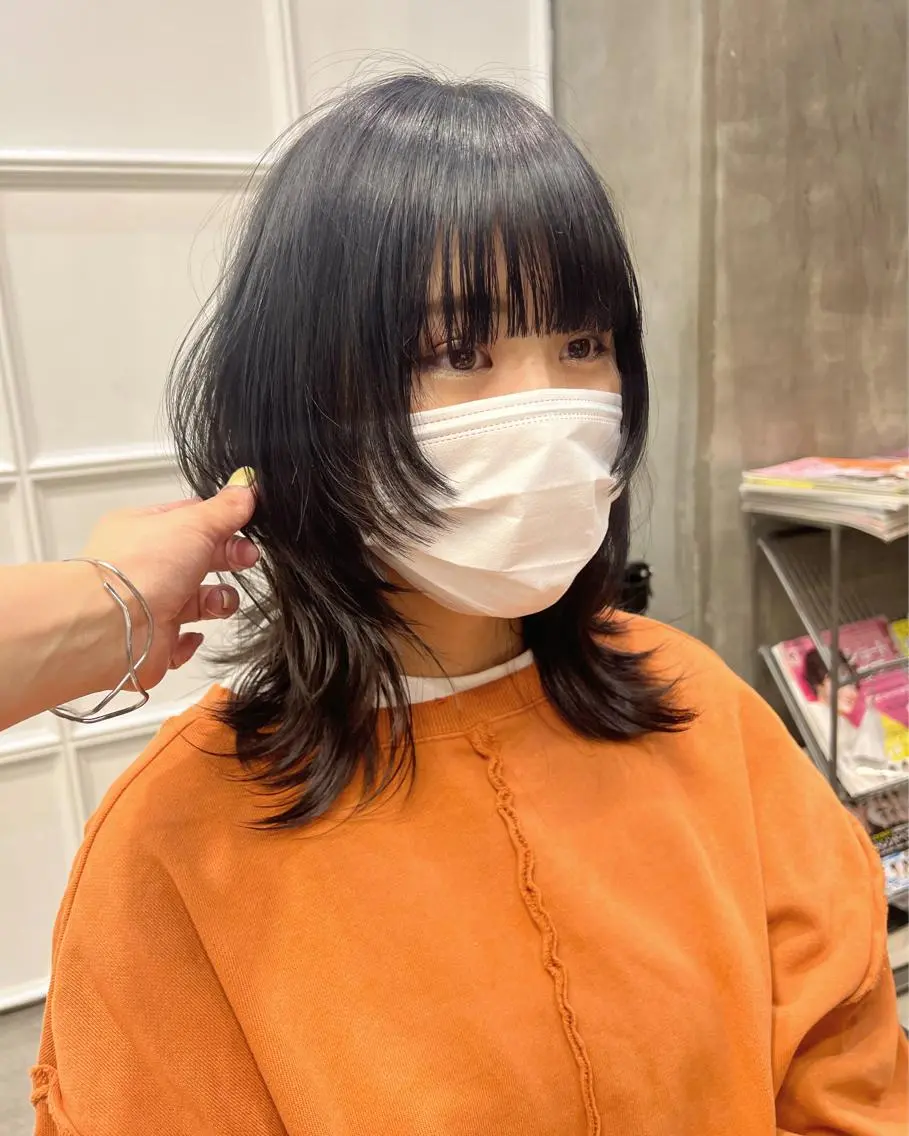 ロング カラー ウルフカット カット ヘアカラー トリートメント 圧倒的デザイン力 店長🎨RENAのヘアスタイル