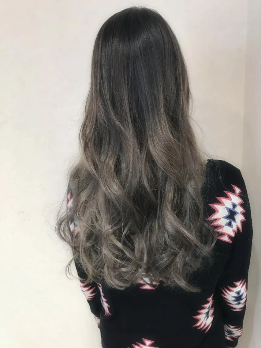 ミディアム セミロング ロング カラー パーマ ヘアアレンジ グラデーションカラー グレージュ ロング 縮毛矯正/美髪 髪質改善/石田幸輔のヘアスタイル