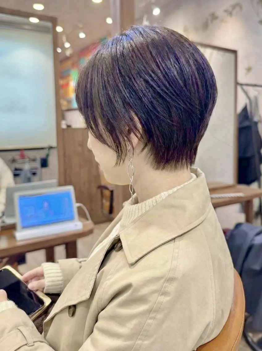 ショート ボブ ショートヘア カット トリートメント ヘッドスパ 一宮駅3分/水野/ ショート/ボブのヘアスタイル
