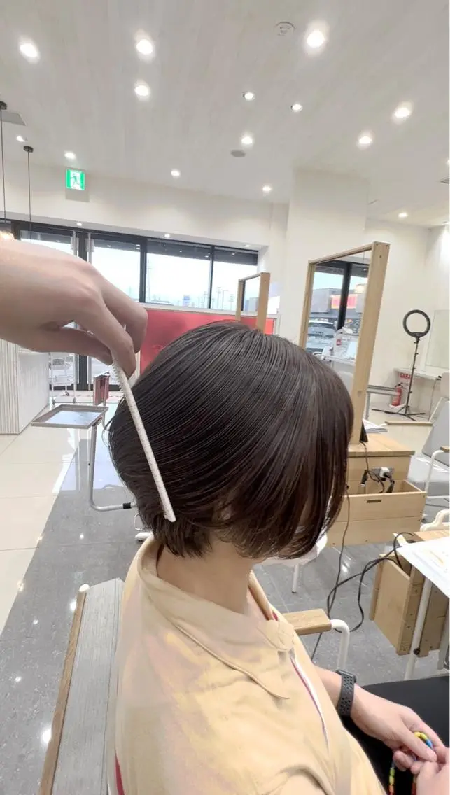ショート カラー ヘアカラー 太白区/白髪ぼかし ハイライト/千葉達人のヘアスタイル