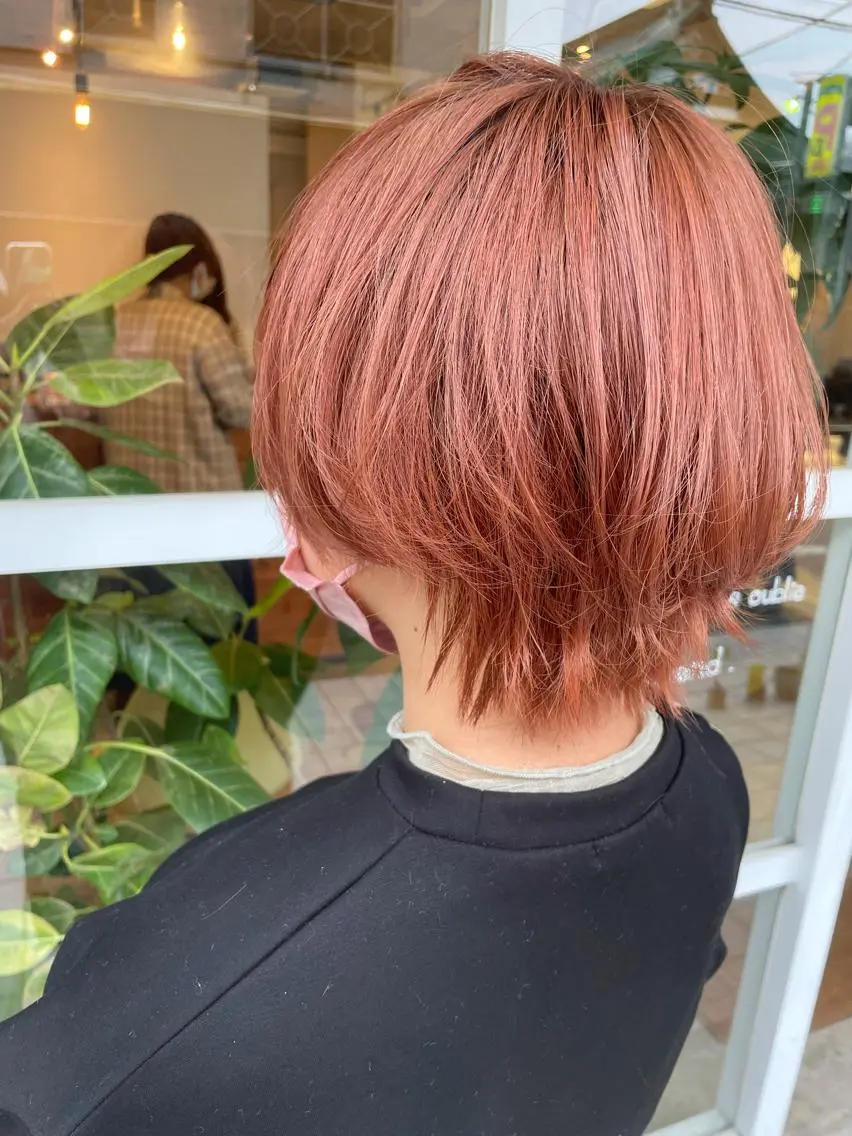 ショート カラー ヘアアレンジ ヘアカラー 鴫原 亜弥のヘアスタイル