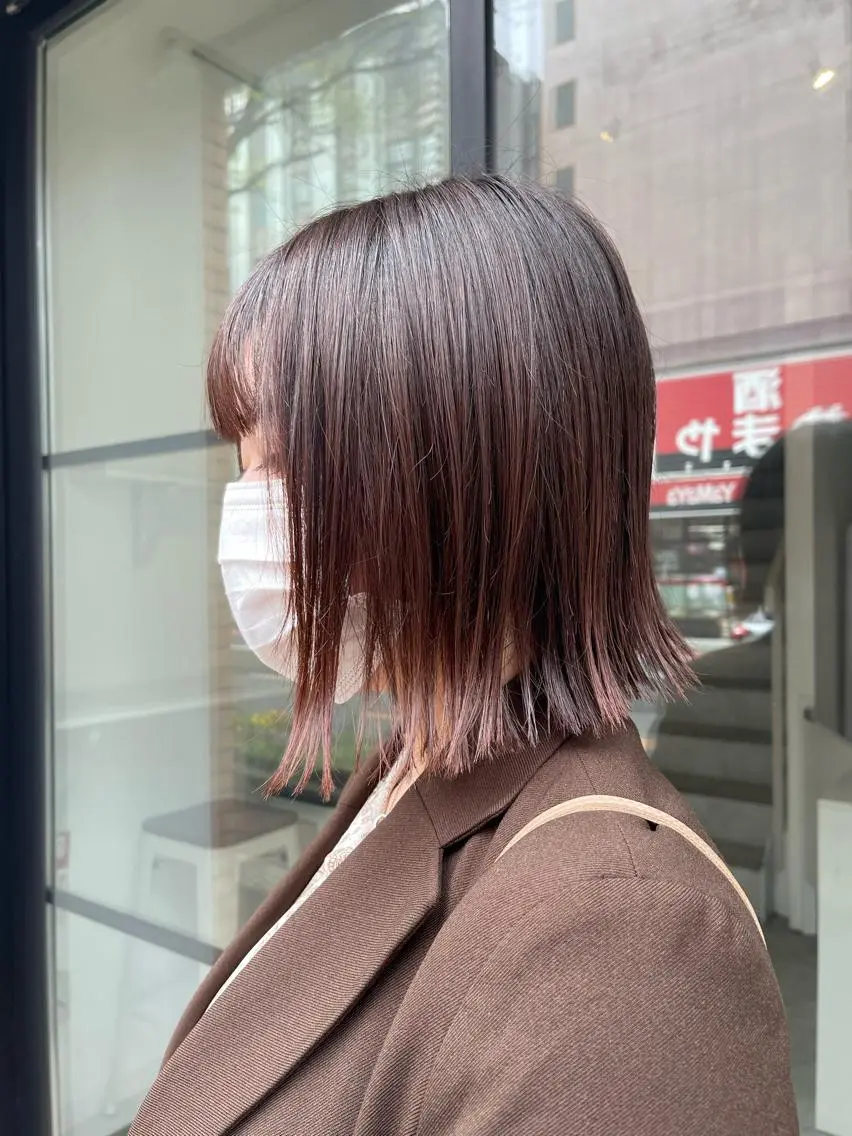 ミディアム カット ヘアカラー 園田 渉 ◤SHIKIO◢のヘアスタイル