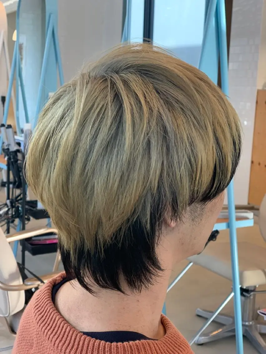 ショート カラー メンズ ヘアカラー トリートメント 北川 拓也のヘアスタイル