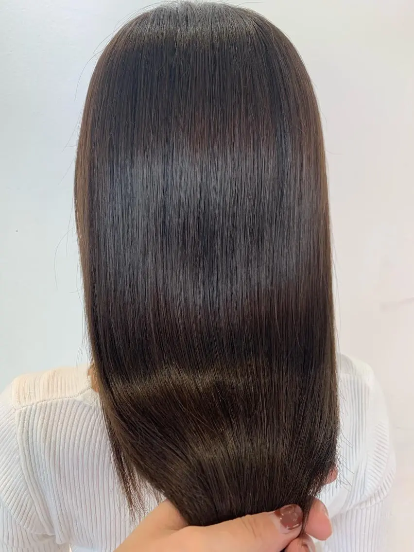 ロング 渋谷ブリーチカラー 韓国ヘアyuikoのヘアスタイル