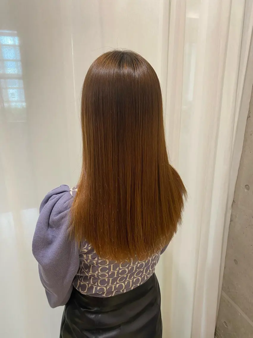 セミロング パーマ くせ毛 カット 縮毛矯正 トリートメント 田中 アキオのヘアスタイル