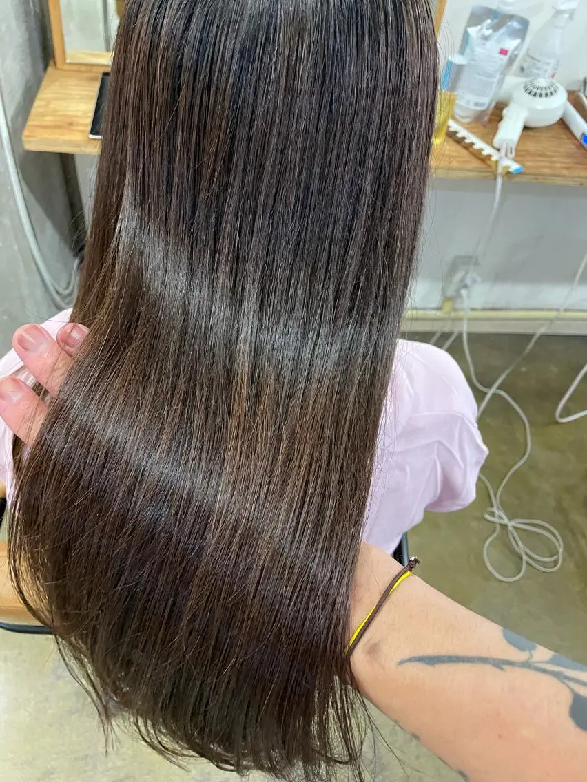 ミディアム カラー カット ヘアカラー トリートメント 💎髪質改善💎 デザイナーshinのヘアスタイル