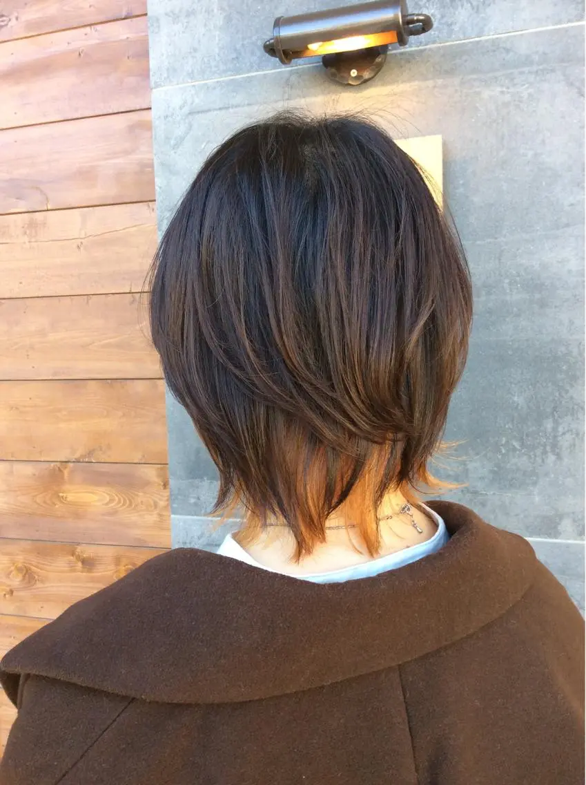 ショート カラー ブリーチ インナーカラー レイヤーカット 松井 竜輝のヘアスタイル