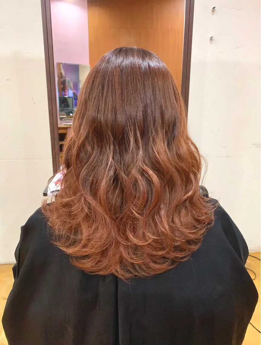 ロング カラー カット ヘアカラー トリートメント 韓国レイヤーカット★ 小林大樹のヘアスタイル