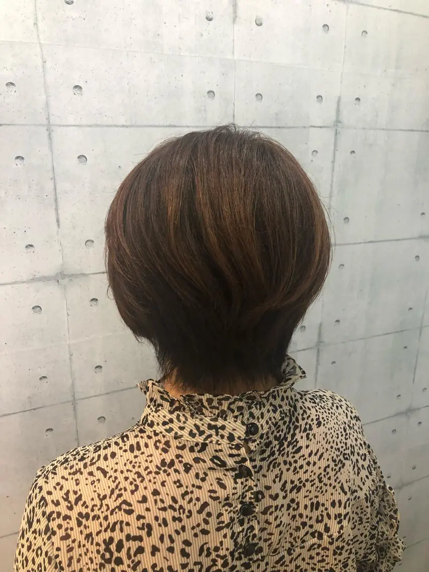 ショート カラー ショートヘア カット ヘアカラー トリートメント 金沢 広美のヘアスタイル
