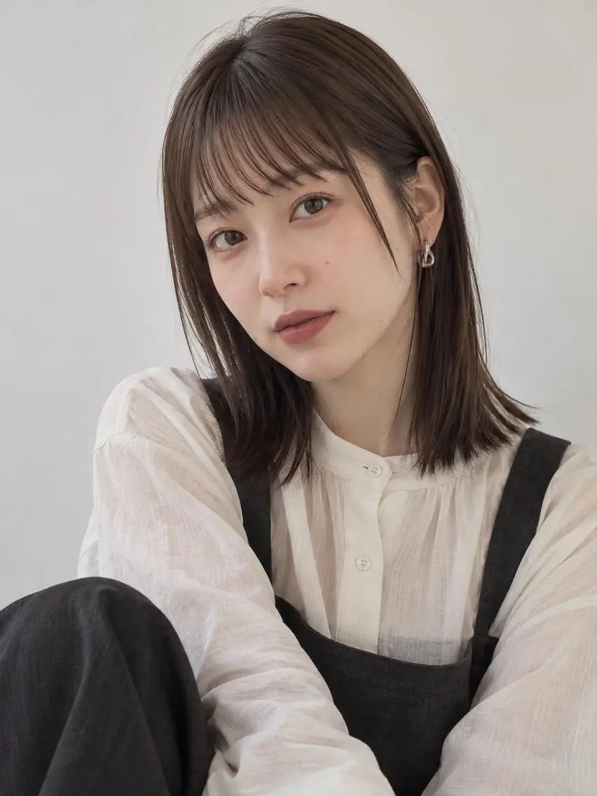 ミディアム カラー ブリーチ ケアブリーチ 透明感カラー ダブルカラー イヤリングカラー カット ヘアカラー トリートメント ヘッドスパ "オトナ髪”/ LAKA TOCCAのヘアスタイル