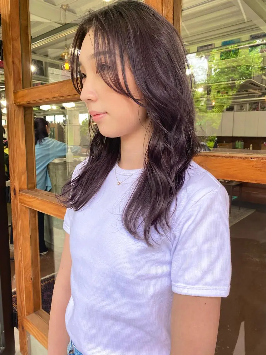 セミロング カラー ピンクカラー ヘアカラー なぎ🌿.∘[ボブ, ニュアンスカラー]のヘアスタイル