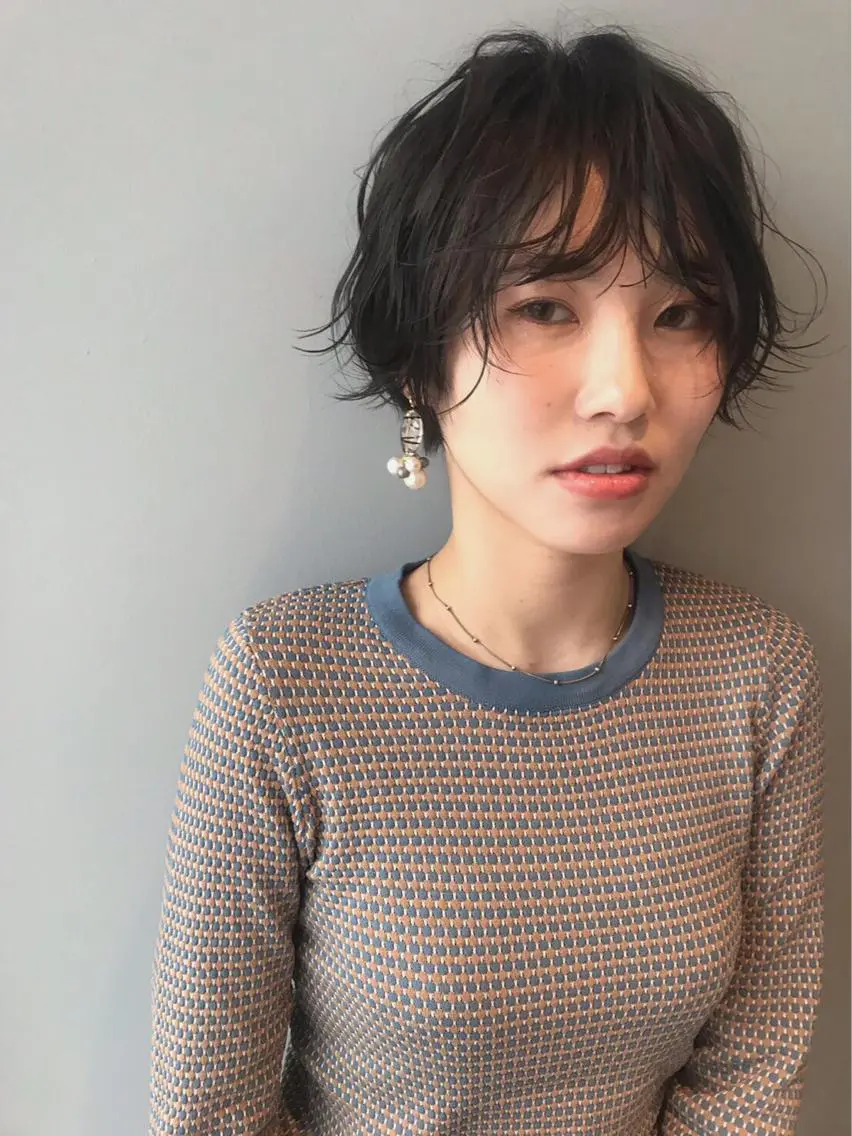 ショート パーマ ヘアアレンジ カット トリートメント lani ブリーチ /ダブルカラーのヘアスタイル
