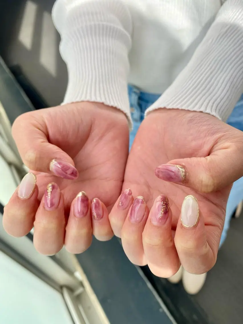 ネイル ニュアンスネイル rui nail 🫧天神のネイルデザイン