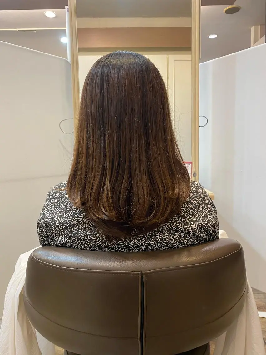 ロング ロング 長嶋 花梨のヘアスタイル