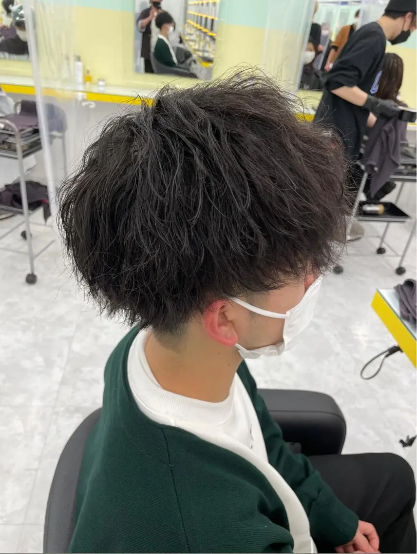 メンズ カット 横浜メンズパーマ🔥 大野賢人のヘアスタイル