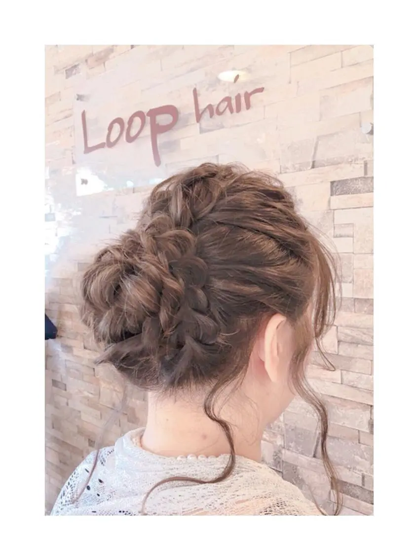 セミロング ヘアアレンジ kohatsu こはっちゃんのヘアスタイル