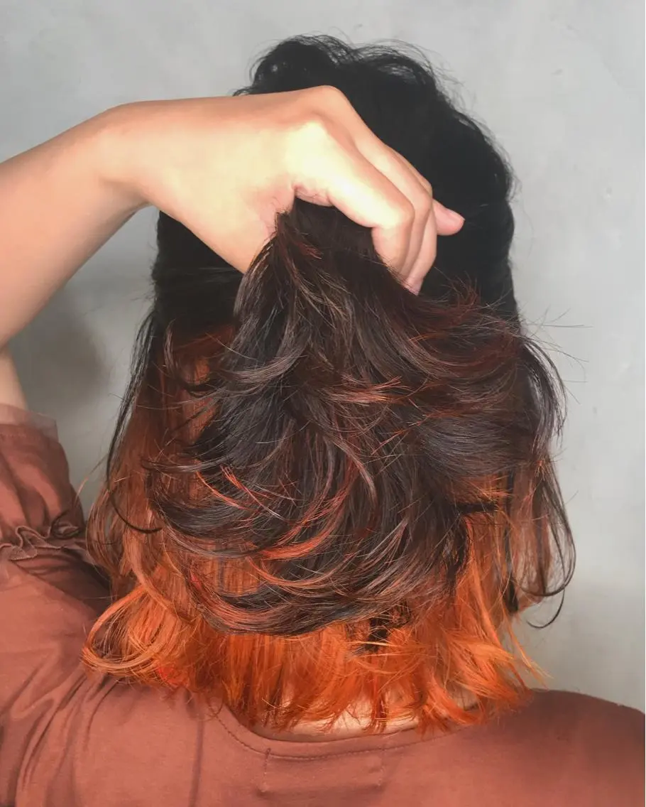 ミディアム カラー 沖縄東京2拠点美容師 mamicoのヘアスタイル