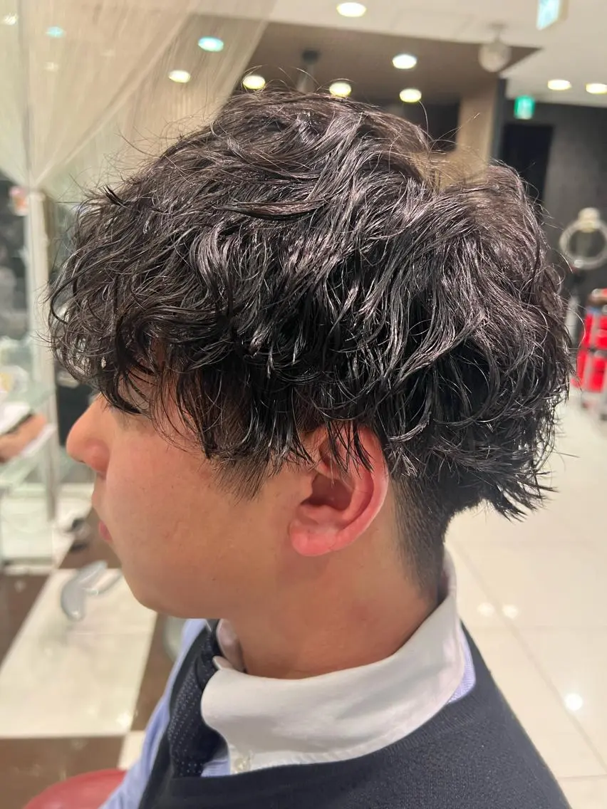 パーマ メンズ メンズパーマ 波巻きパーマ 古山 侑東 /メンズパーマのヘアスタイル