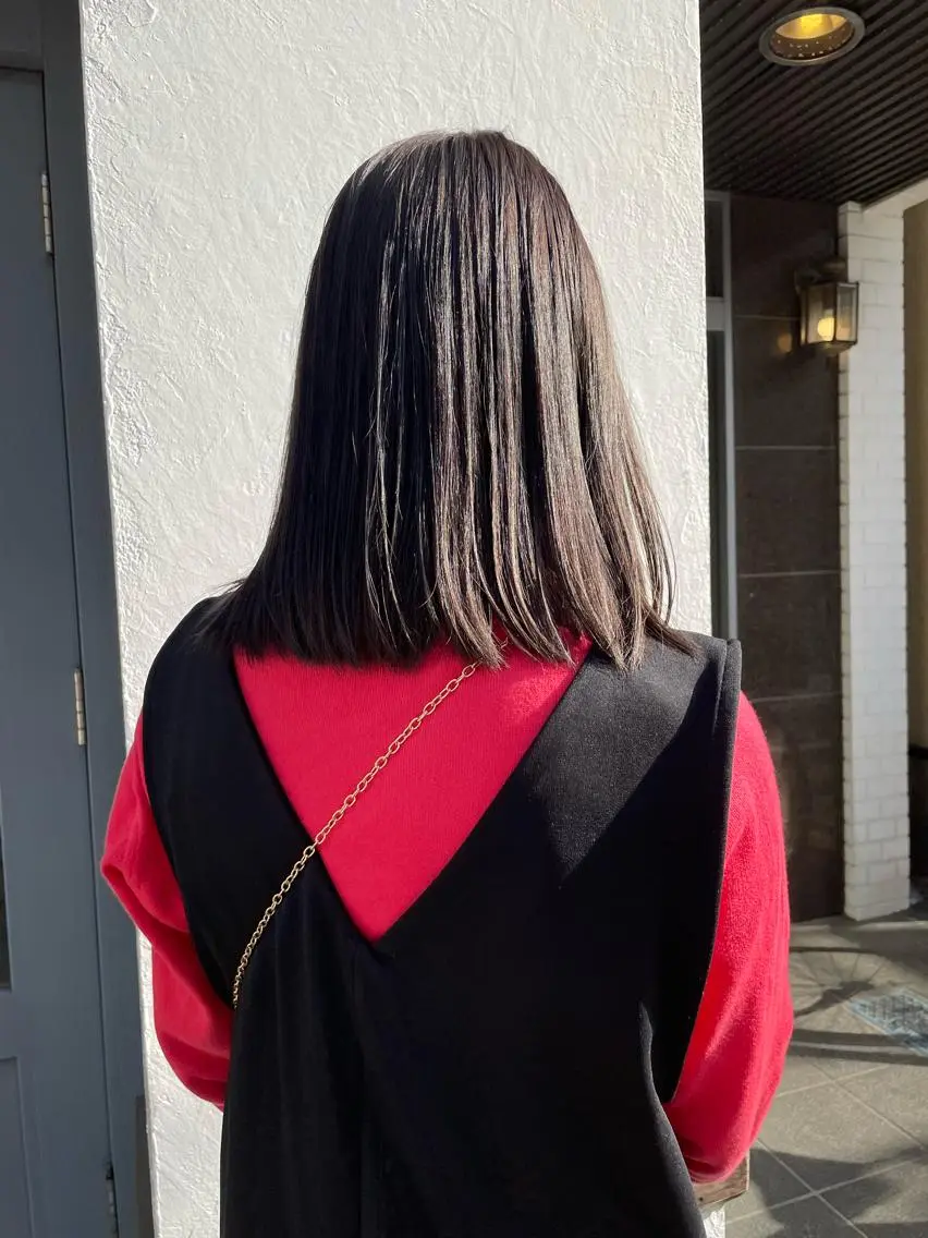 セミロング ヘアカラー KYOKA .のヘアスタイル