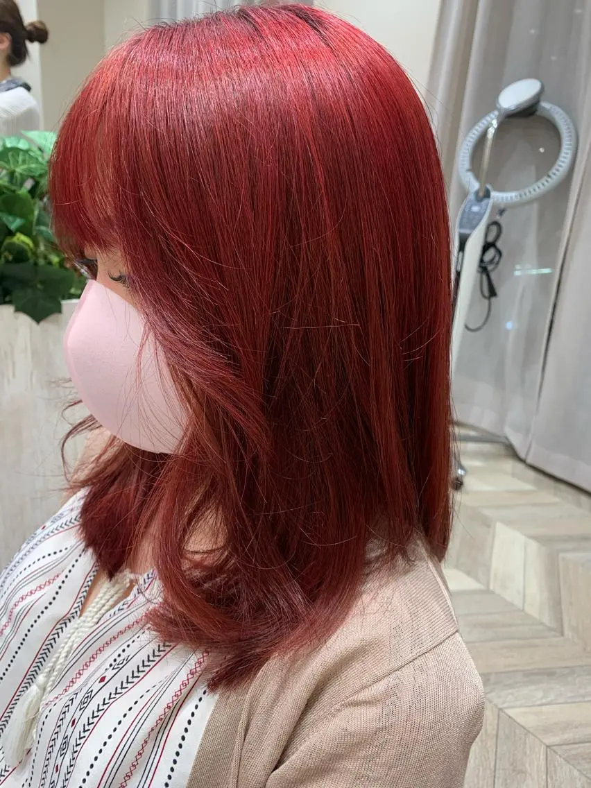 ミディアム カラー ヘアアレンジ 松村 知香のヘアスタイル