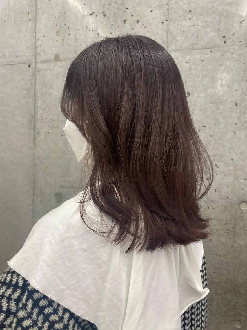 ミディアム ラベンダーブラウン yume. COA GINZAのヘアスタイル