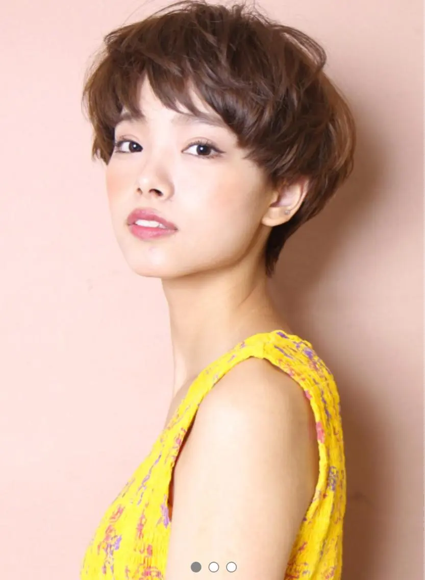 ショート カラー パーマ 浅沼 ゆいのヘアスタイル