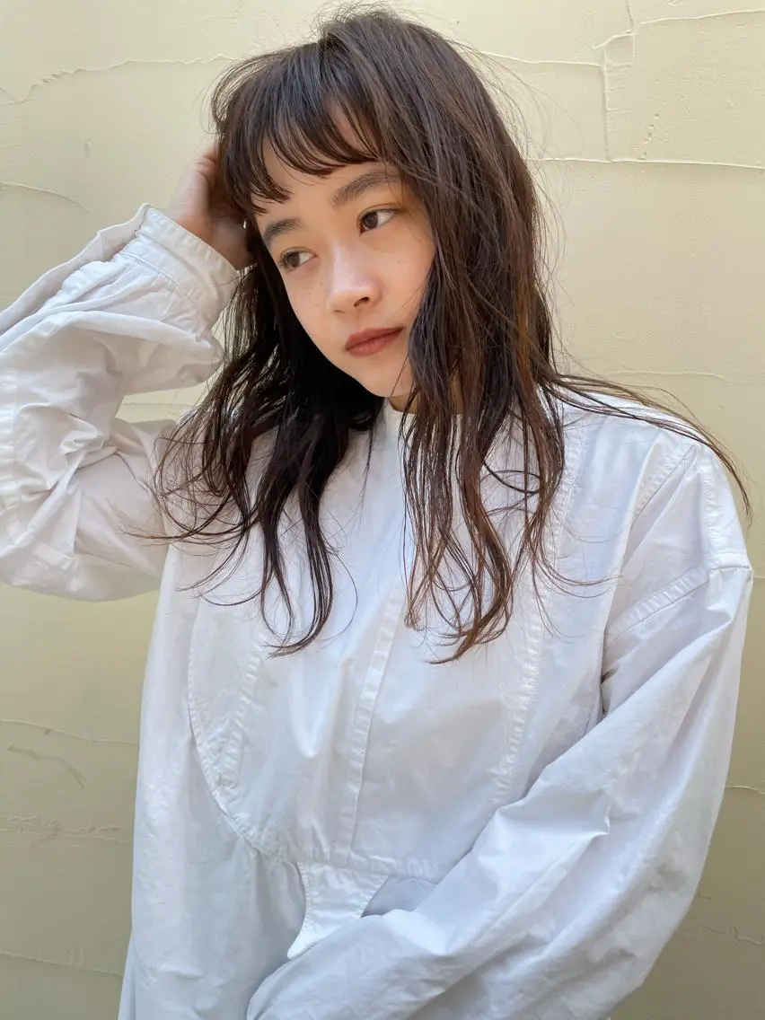 ロング レイヤーカット SALTWATER AYARIのヘアスタイル