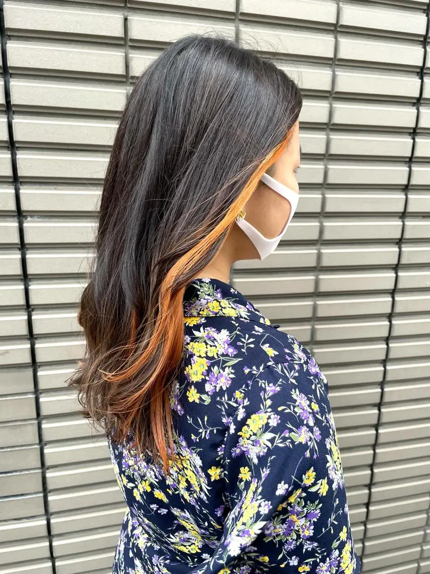 ロング カラー ハイライト／艶カラー 大河シンジのヘアスタイル
