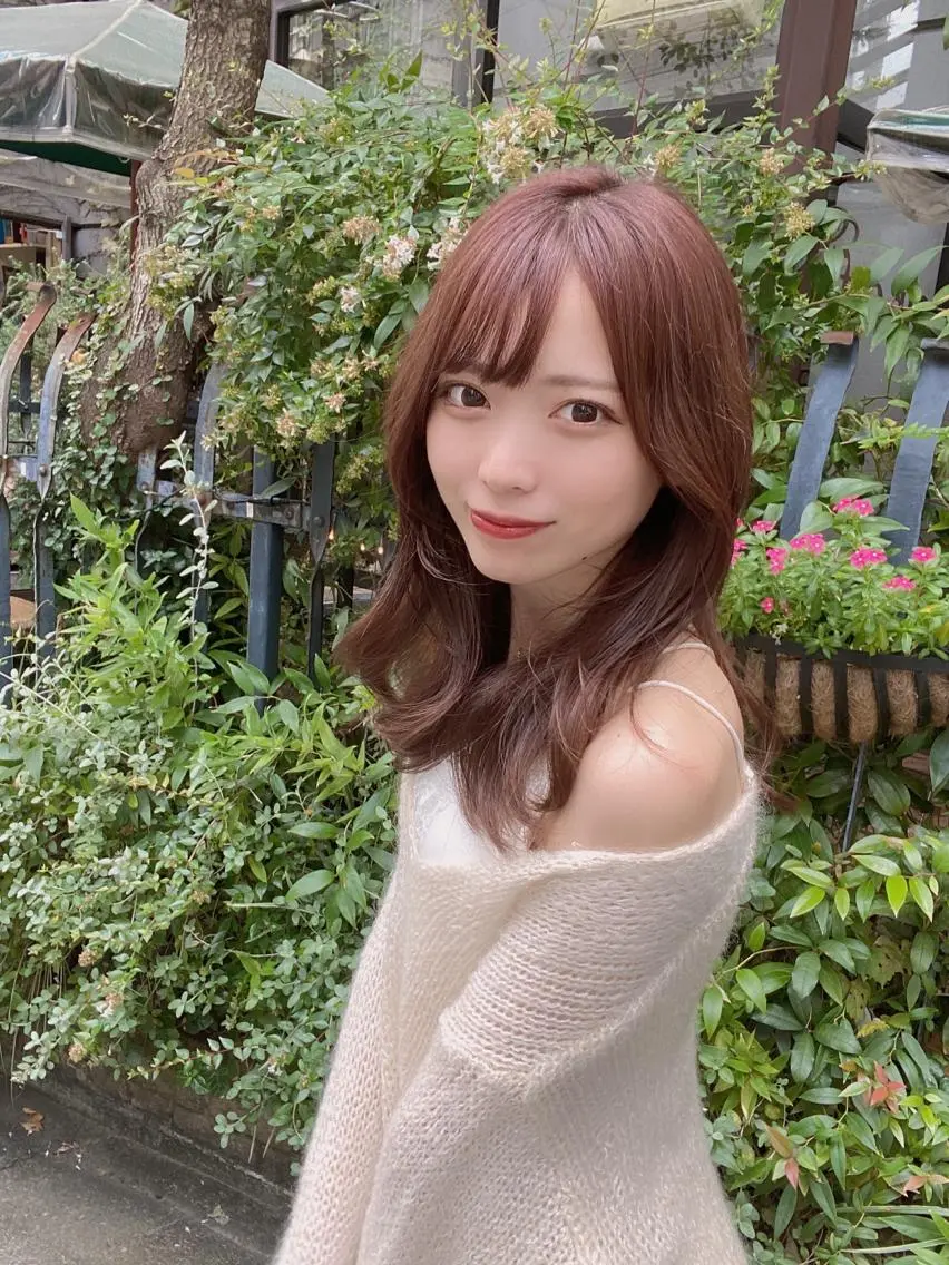 ミディアム カラー バレイヤージュ ブリーチ ケアブリーチ ダブルカラー ハイライトカラー カット ヘアカラー トリートメント 銀座✨レイヤーカット 顔まわり/坂本亜裟海のヘアスタイル