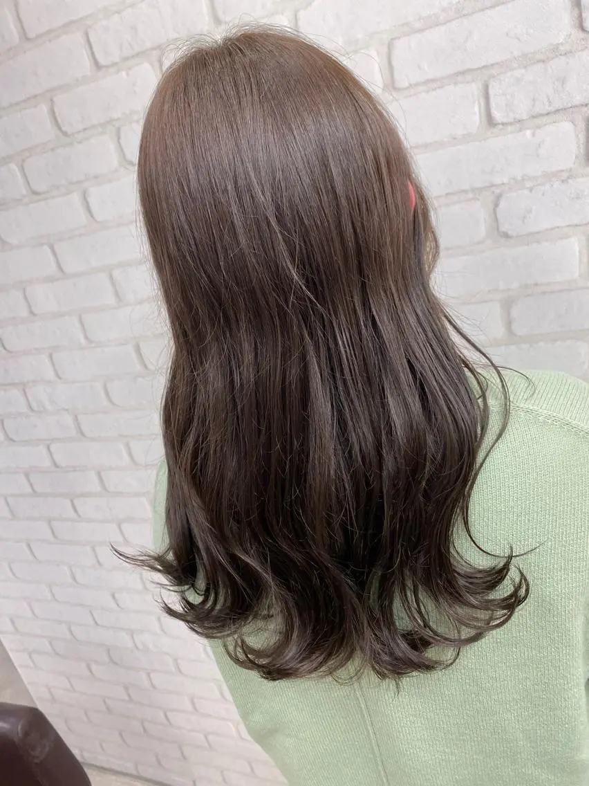 ミディアム ヘアカラー ブリーチカラー🫧 森　凪沙のヘアスタイル