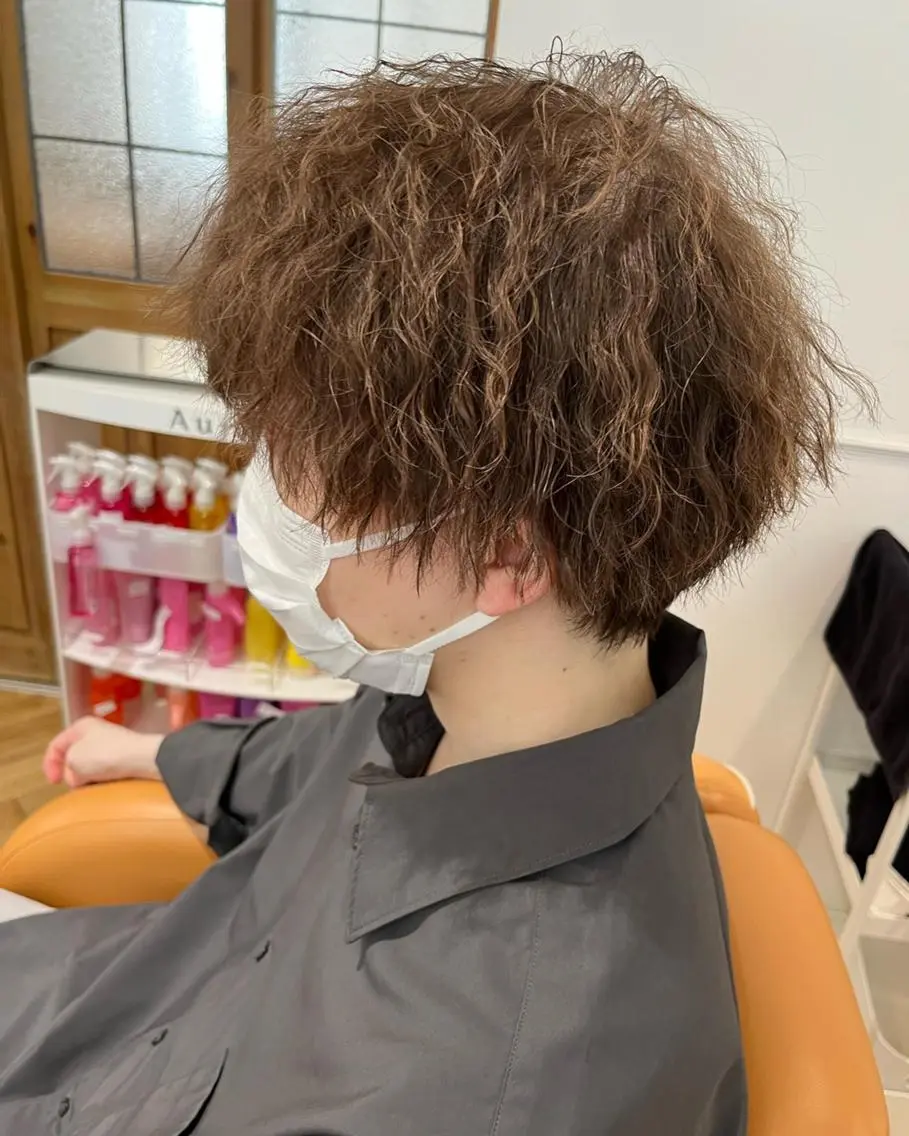 ショート カラー メンズ 学生(メンズ向け) メンズショート ツーブロック 外国人風カラー 学生 🌿ヤマグチ ユウキ🌿のヘアスタイル
