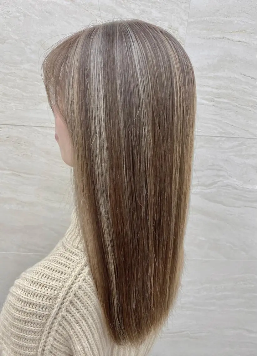 セミロング カラー ヘアアレンジ ヘアセット モテ髪💛美髪矯正 ✨艶髪特化🫧山根のヘアスタイル