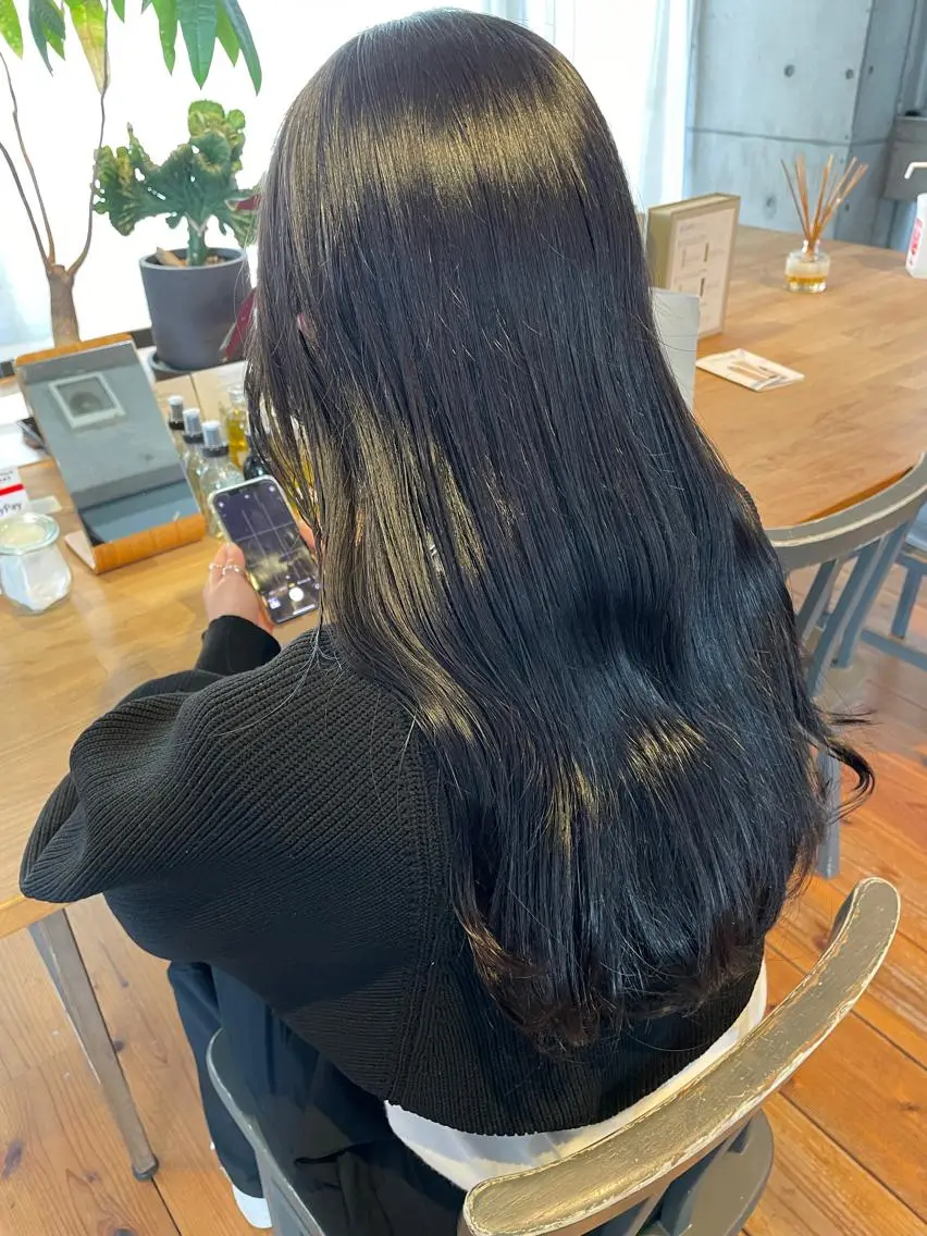 ロング カラー 韓国風ヘア カット ヘアカラー トリートメント ROUTE KOUTAのヘアスタイル