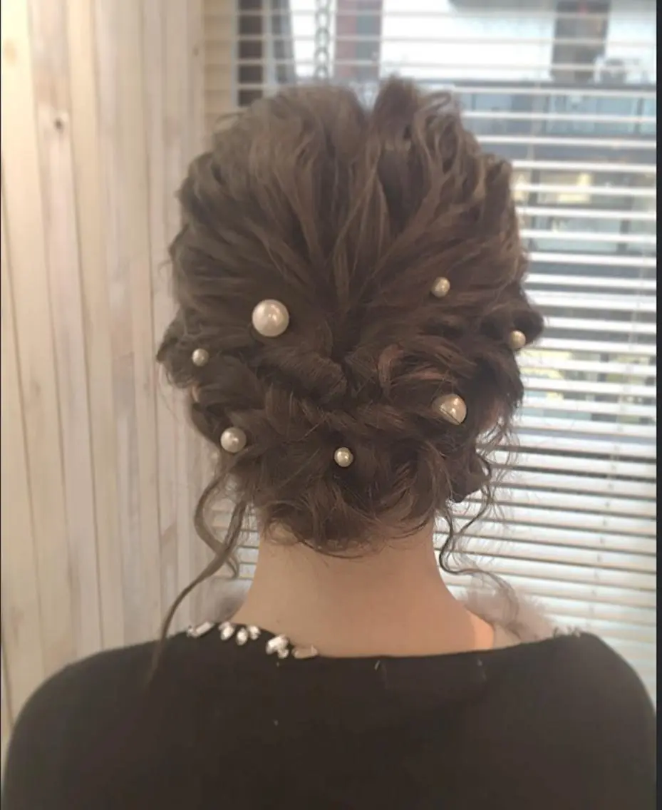 ミディアム セミロング ヘアアレンジ 太田 有香のヘアスタイル
