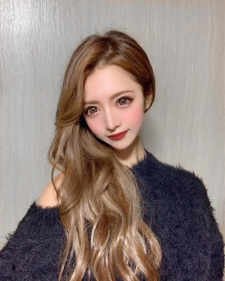 ロング カラー エクステ 🫧あ お🫧 心斎橋のヘアスタイル