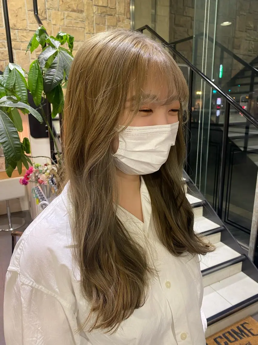 ロング カラー ヘアアレンジ TSUNA 🌙 Lim 五反田のマツエク・マツパデザイン