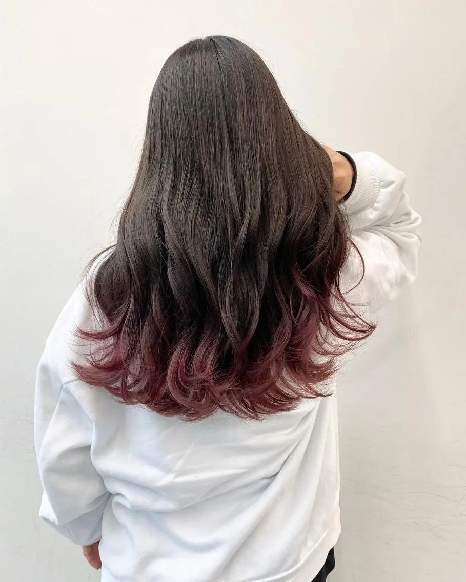 ロング カラー ヘアカラー トリートメント 【公式】amble luxe池袋東口🩷のヘアスタイル
