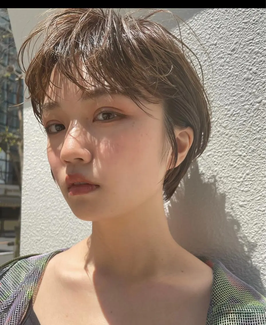 ショート カラー カット ヘアカラー トリートメント 🉐レイヤー/塩見 弘樹🉐渋谷のヘアスタイル