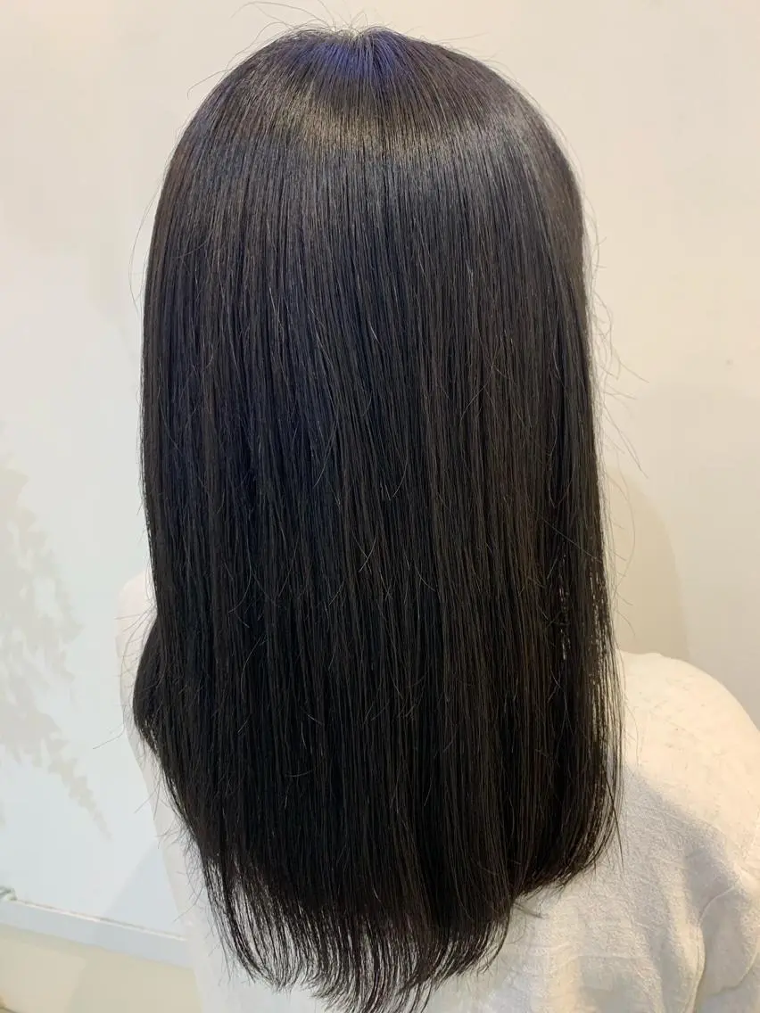 カラー ブリーチしない暖色 カラー🥀杉 優菜のヘアスタイル
