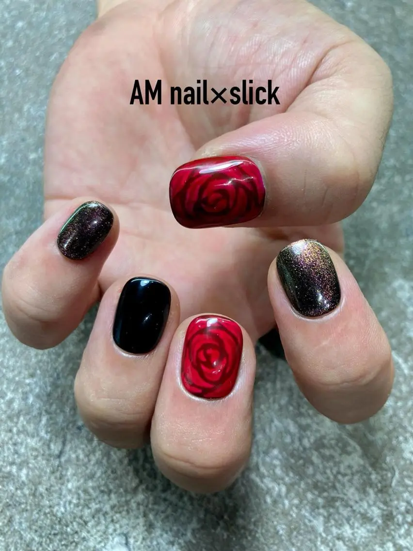 ネイル アートネイル 持ち込み ハンドネイル Am:nail 柏 SUE（スゥ）のネイルデザイン