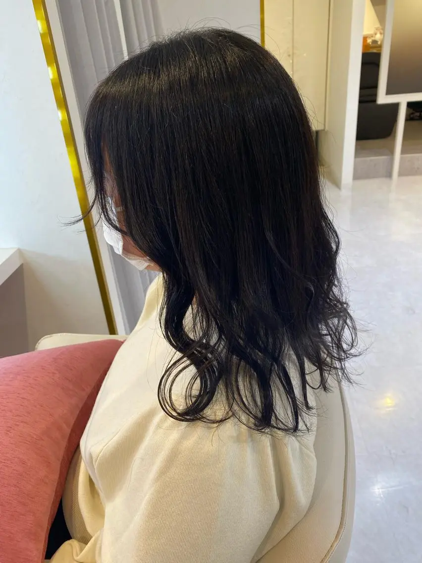 セミロング カット トリートメント 梛木 唯のヘアスタイル