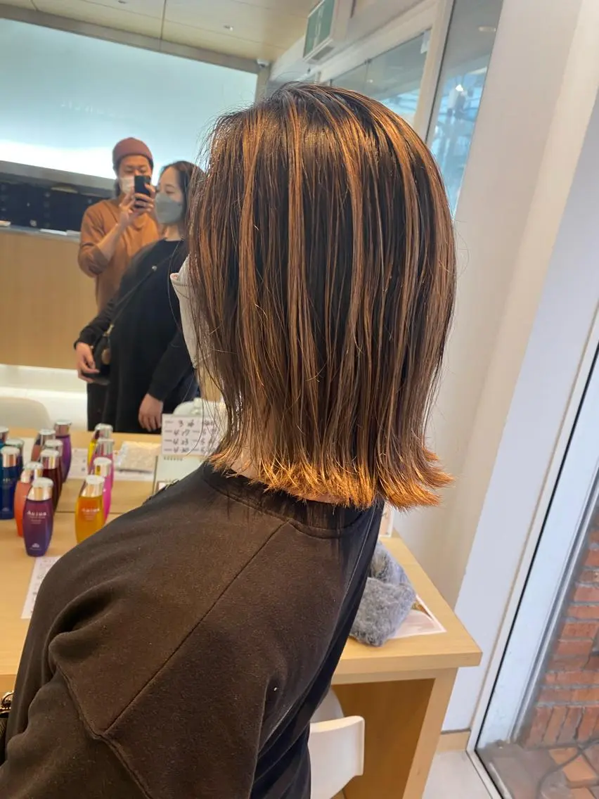 ミディアム カラー ブリーチ ケアブリーチ イルミナカラー ヘアカラー ハイトーン/メンズ 水野翔太のヘアスタイル