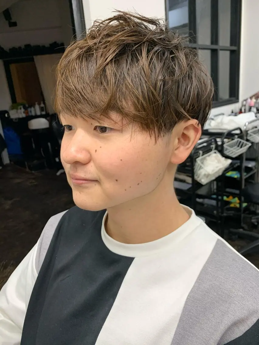 ショート メンズ メンズパーマ メンズ特化ryoのヘアスタイル