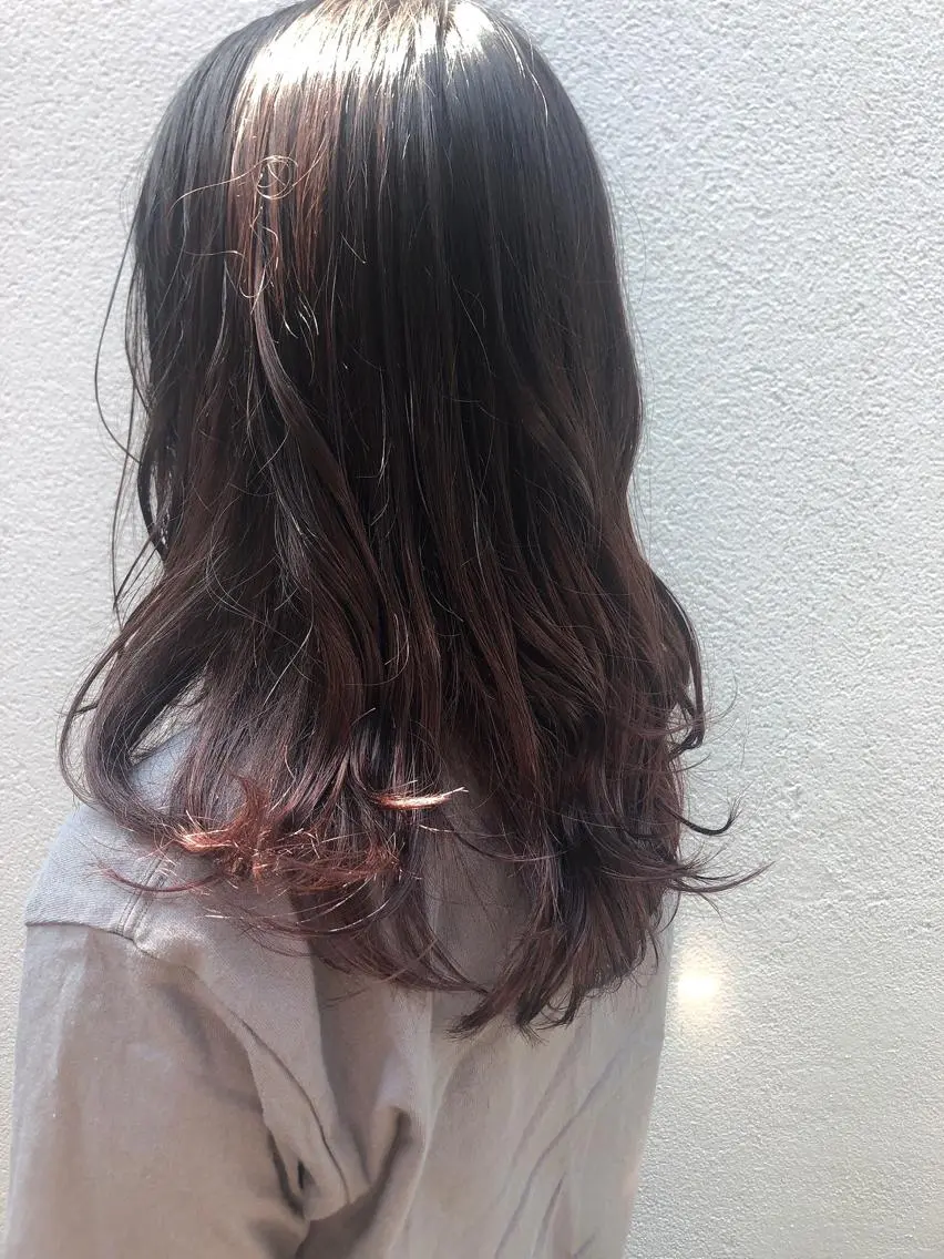 セミロング カラー トップスタイリスト 大野 唯のヘアスタイル