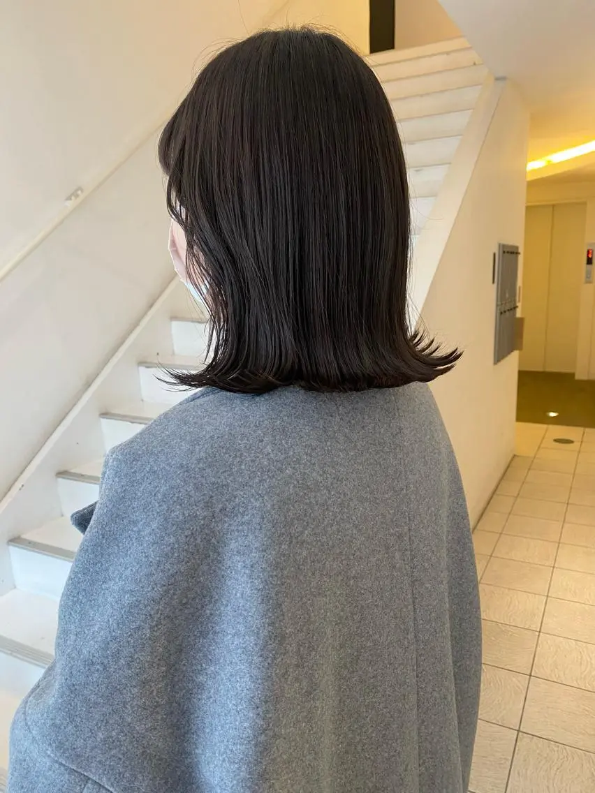 ミディアム カラー ブラウンカラー ダークブラウン ヘアカラー アオイ🩵暖色 /まろやかカラーのヘアスタイル