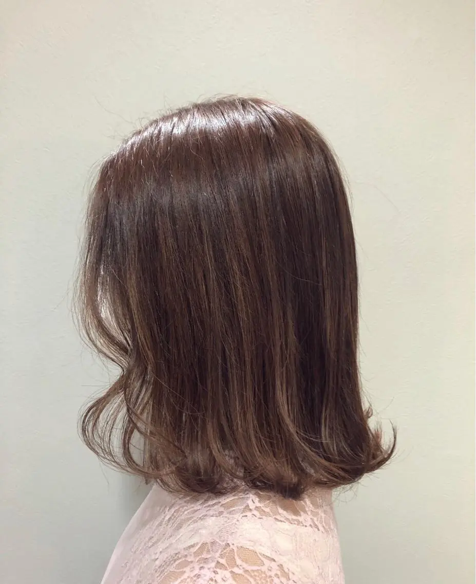 ミディアム カラー ヘアカラー 唐澤 千尋のヘアスタイル